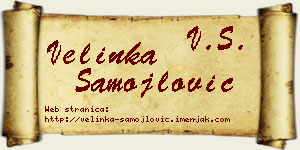 Velinka Samojlović vizit kartica